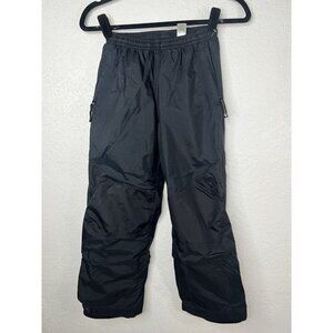 REI Rain Snow Pants Kids Waterproof Black Size Medium 8/10 Boys Girls Nylon 1C